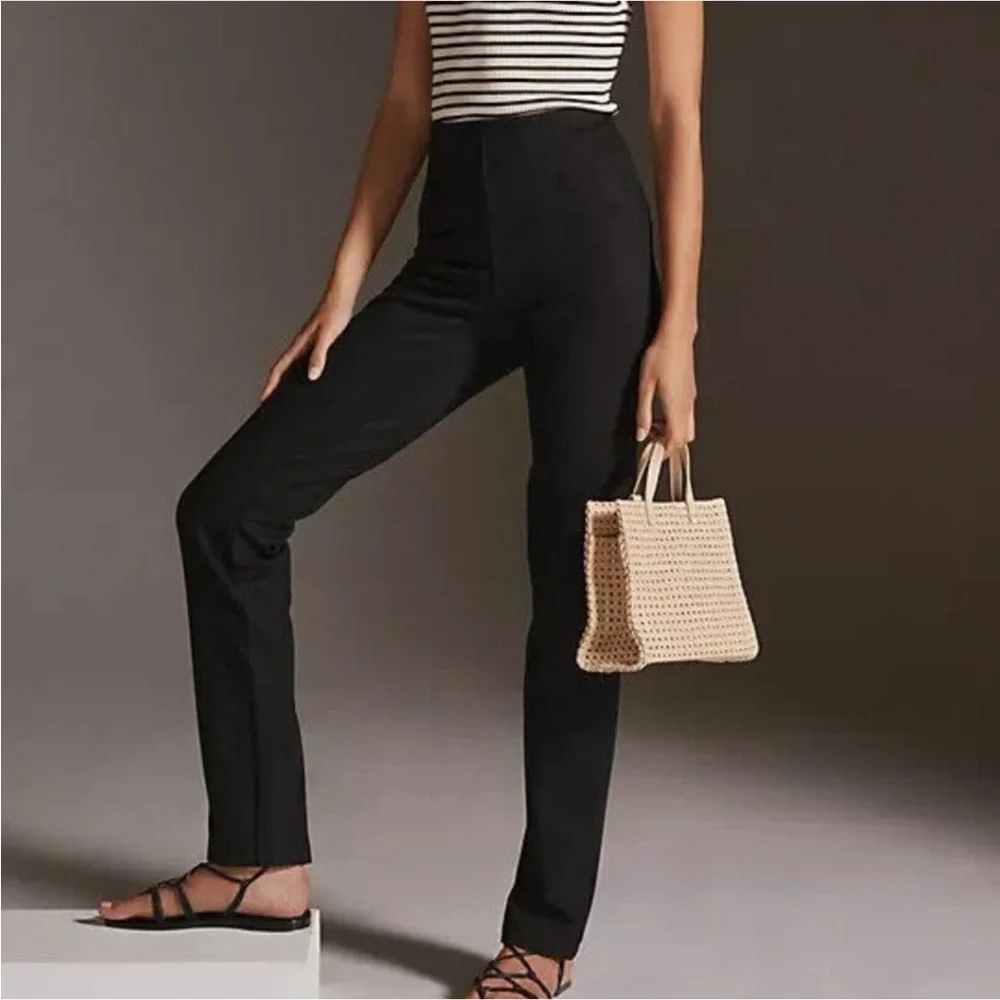 Anthropologie Maeve Ponte Straight Leg Pant